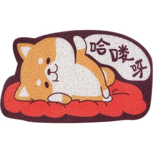 Welcome Doormat Entrance Hallway Rectangle Printed Non-Slip Floor Rugs Front Door Mat Outdoor Rugs Can Be Cut with Scissors