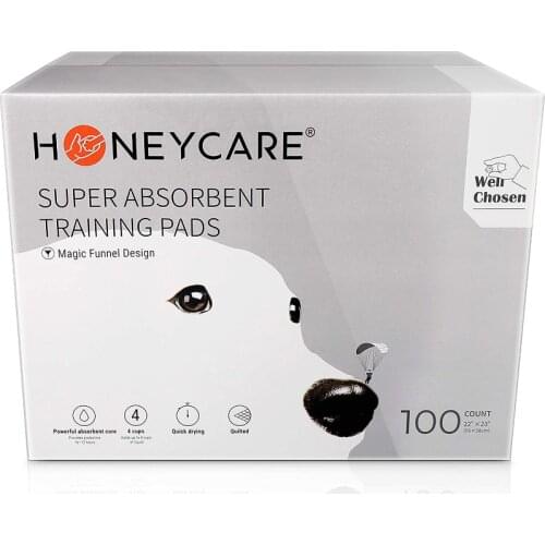 HONEYCARE Dog Pee Pads All-Absorb Puppy Potty Training Pads Pet Absorption Cleaning Supplies Eliminating Urine Odor