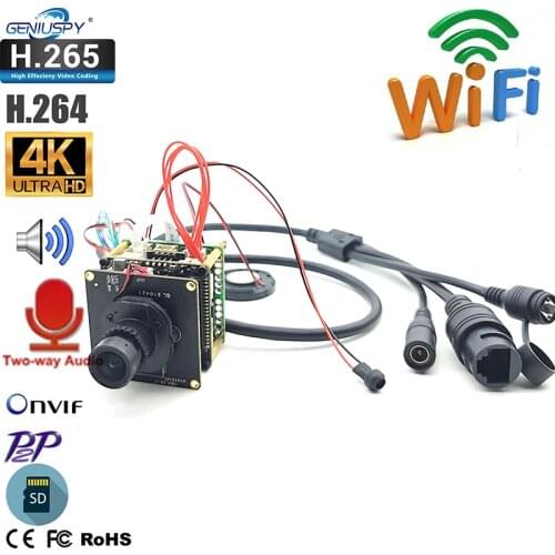 IMX415 4K WIFI IP Camera 8MP Starlight IP Camera Module Two Way Audio H.265 IR-Cut 4MM 6K Lens CCTV Video Surveillance Cam