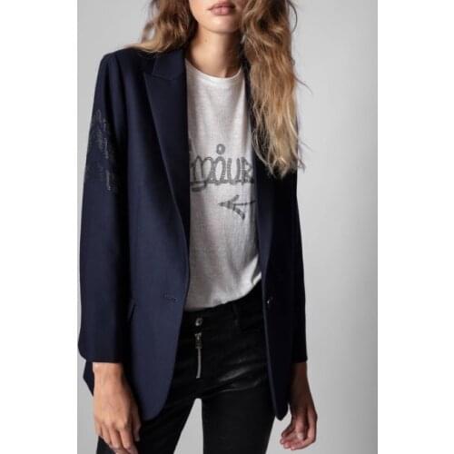 Женские синие куртки LCXMND China At AliExpress