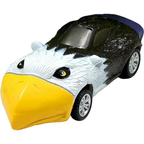 Simulation Animal Pull Back Car Model Car Toy Mini Vehicle Toddlers Kids Educational Toy Gifts