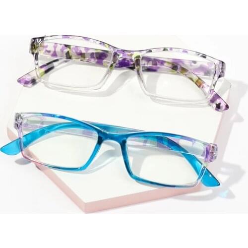 Fashion Square Frame Reading Glasses Women Men Portable Glasses High-definition Presbyopic Eyewear +1.0+1.5+2.0+2.5+3.0+3.5+4.0