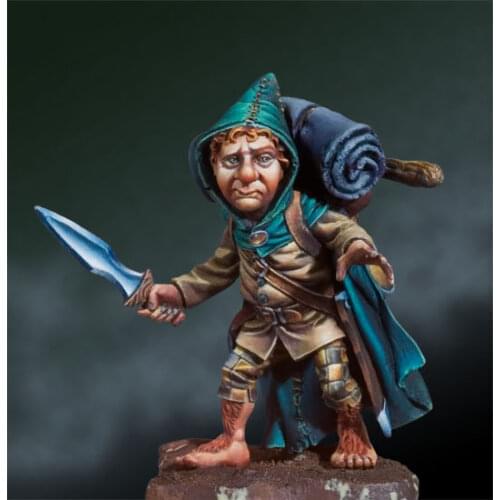 Resin assembly Kits 1/ 32 54mm Orff Lightfoot Fantasy Character Unpainted Kit Resin Model Free Shipping