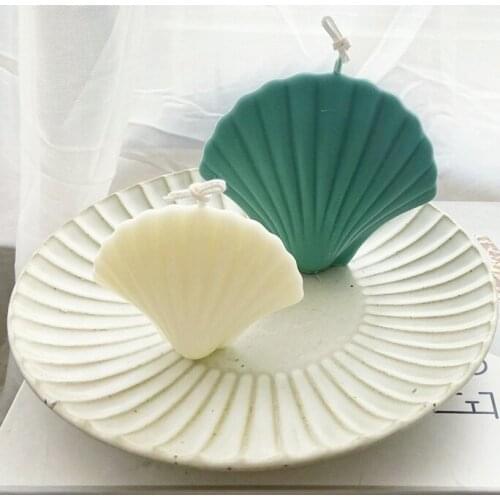 NEW Silicone Candle Mold Sea Shell Gypsum Plaster Craft Molds Handmade Candle Soap Mould