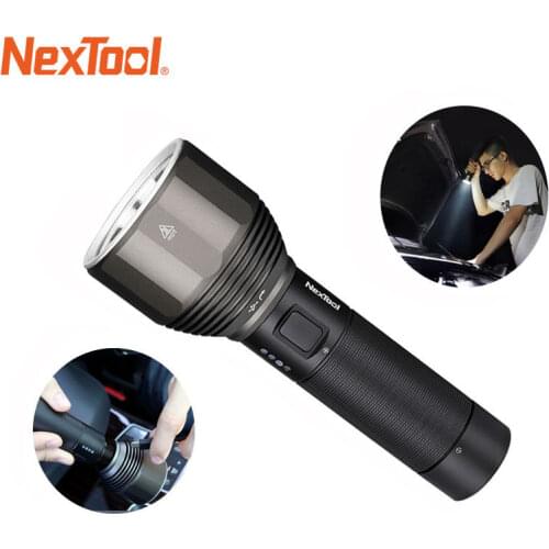 Youpin NexTool Powerful Led Fashlight Rechargeable USB 2000lm 380m Tactical LED Flash Light IPX7 Waterproof For Outdoor Camping