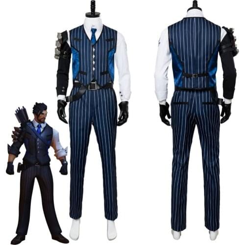 OW Cosplay Costume Shimada Hanzo Cosplay Costume Suit Adult Men Halloween Carnival Costumes