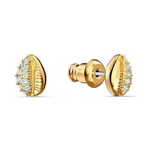 Simple Gold Color Shell Earrings for Women Elegant swa 1:1