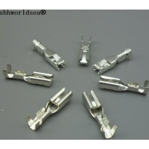 Shhworldsea New 200PCS 2.8mm car Copper Crimp Terminal Spade female Connector auto automotive terminal Wire Free shipping