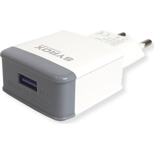 Usb Fast Charger 3.0A Wall Type Universal Mobile Phone Free KargoTablet Iphone Samsung Huawei Case White Syrox Q33
