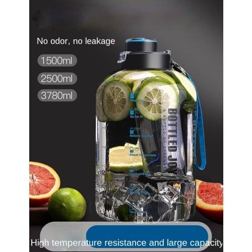 Large Capacity Sports Fitness Bottle Mens Water Bottle 2000 Ml