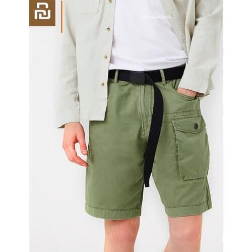 Youpin New JACK UNITED Mens Cotton Casual uniform Many Pockets shorts Delicate soft Summer Casual Loose short pants