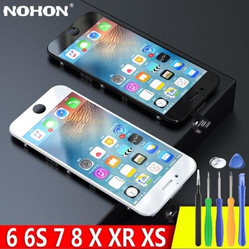 NOHON Display For iPhone 6 LCD For iPhone 6S Screen Replacment For iPhone 7 8 X XS XR Display Assembly Digitizer 3D Touch AAAA