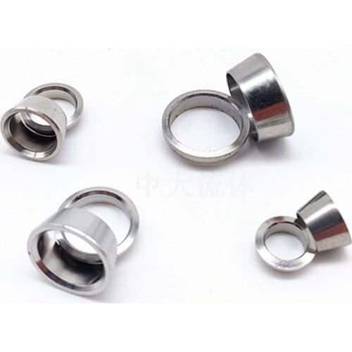 5PCS 1/8" 1/4" 3/8" 1/2" 3/4" 1" 3/4/5/6/8/10/12/14/16/18mm Double Ferrule 304 Stainless Steel For Compression Union Connector