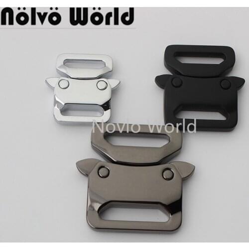 10-50 pieces 3 size 15mm 20mm 24mm 5/8'' 3/4'' 1'' chrome color insert buckle for luggage backpack strap adjust bag accessories