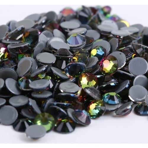 AAAA+Quality Rainbow HotFix Rhinestones ss6 ss10 ss16 ss20 ss30 Iron On Flatback Hot Fix Crystal For Luxury Dress