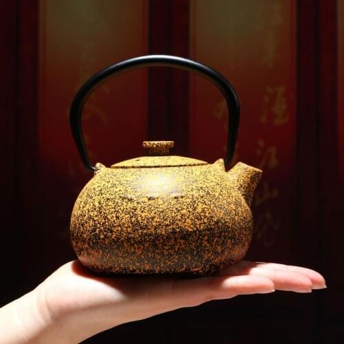 Free shipping little pig three different kinds of color cast iron water pot, tea kettle for tea