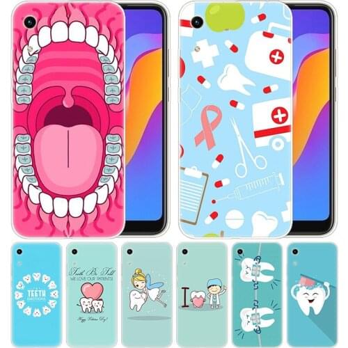 Luxury Soft Silicone Case Cute Wisdom Teeth Tooth for Huawei Honor 9X 8A 7A 20 Pro 7X 8X 7S 8S 8 9 10 Lite View 20 20i 10i Play