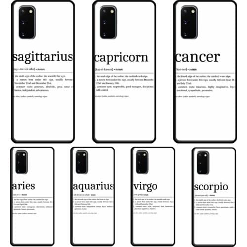 ZODIAC SIGNS HOROSCOPE ASTRONOMY SYMBOLS Case For Samsung Galaxy S8 S9 S10 Plus S20 FE S21 Ultra Note 20 Note 10 Plus Soft Cover