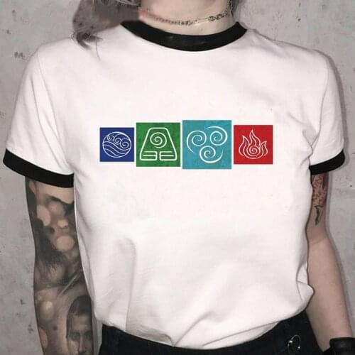 Fire Nation Shirt Avatar The Last Airbender T-shirt Harajuku Kawaii Tshirt Men/women Vintage T Shirt Unisex Aesthetic Tees Male