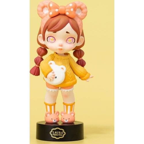 Laura Toys Cute Toycity Pajama Party Anime Action Figure PVC Model Gift Decoration Birthday 18cm