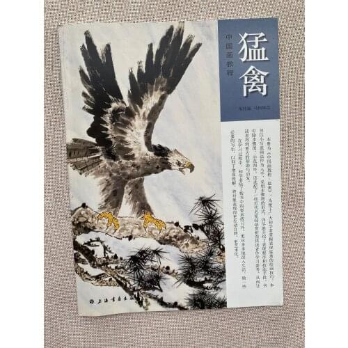 Chinese Ink Brush Painting Eagle Sumi-e Outline Fine Line Tattoo Design Book