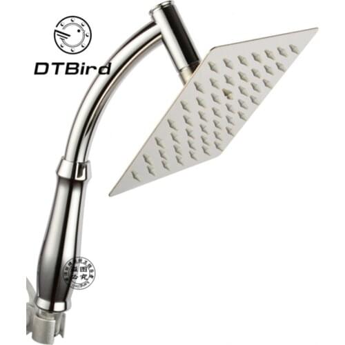 4"/6"/8" Luxury Stainless Steel Ultra-Thin Large Rainfall Shower Head Bathroom Showerhead High Pressure Hand Held Shower head