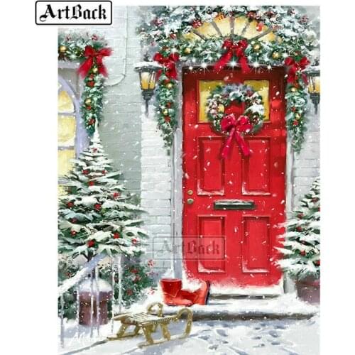 Full square round drill diamond painting Christmas set 3d diamond embroidery rhinestone mosaic home decoration painting