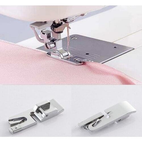1Pc Rolled Hem Curling Presser Foot For Singer Janome Kenmore Juki Sewing Machine Sewing Tools & Accessory