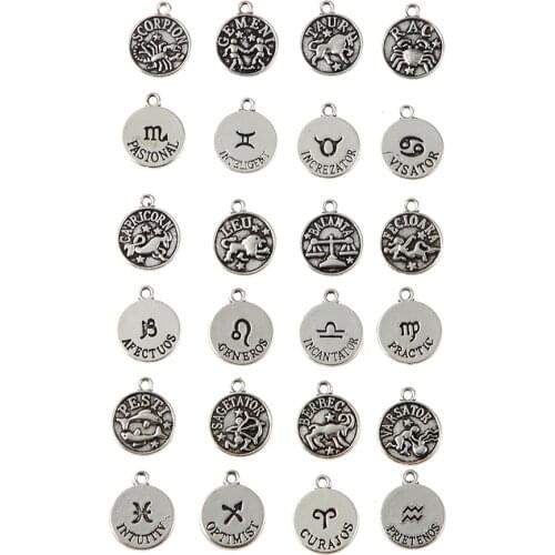 QIBEI Women's Pendants Zodiac Signs