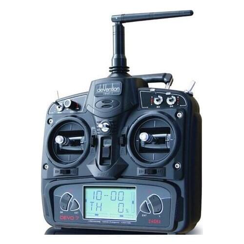 Walkera RC drone Remote Control DEVO7 transmitter 7 Channel DSSS 2.4G Transmiter + RX701 Receiver