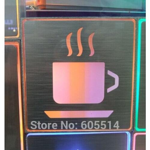 [Seven Neon]Free shipping 1set 110*110*30mm square shape led singnal light led indicator for coffe signal