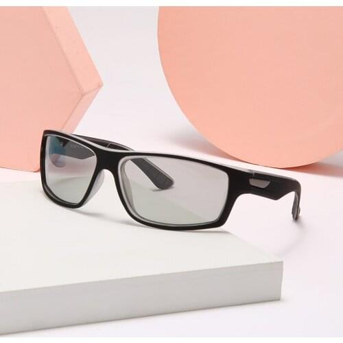 Photochromic Sunglasses Men Black Sports Goggles Women Rectangle Polarized Sun Glasses Vintage Driving 2021 Eyewear UV400