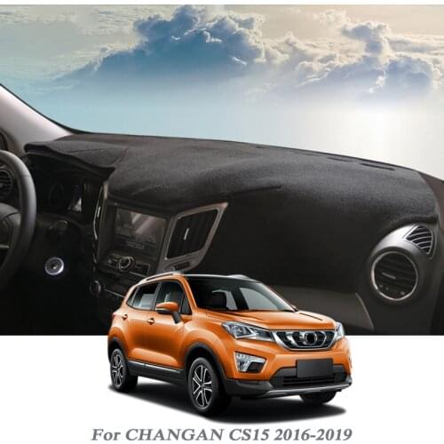 Car Styling Dashboard Avoid Light Pad Instrument Platform Cover Mat Rose For CHANGAN CS15 2016-2019 LHD&RHD Internal Accessories