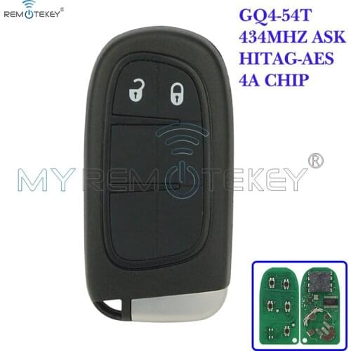 Remtekey Smart Key for Dodge JEEP Cherokee 2014-2017 2 Buttons Keyless Entry 433MHz GQ4-54T 4A chip car remote key