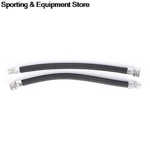 2Pcs Bicycle Pump Extension Hose Inflator Tube Pipe Cord Cycling Pumping Service Parts Longer Use150Psi Schrader A/V