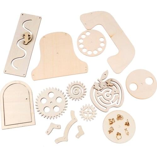 Busy Board Diy Accessories Material Duck Slide Busyboard Early Childhood Education Wooden Toys Scrapbook Puzzle Supplies