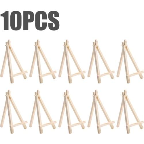 10pcs/set Mini Artist Easel Wooden Table Card Display Stand Holder For Party Store Paintings Craft Post Card Display Decoration