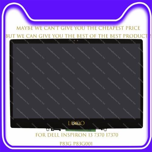 13.3'' LCD Touch Screen Panel Digitizer Assembly With Bezel FHD 1920*1080 For Dell Inspiron 13 7370 i7370 N133HCE-GP1