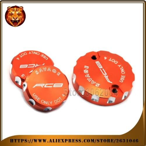 For KTM 1190 RC8 2008-2010 09 Motorcycle Accessories Front & Rear Brake Master Cylinder Fluid Reservoir Cover CAP Motor parts