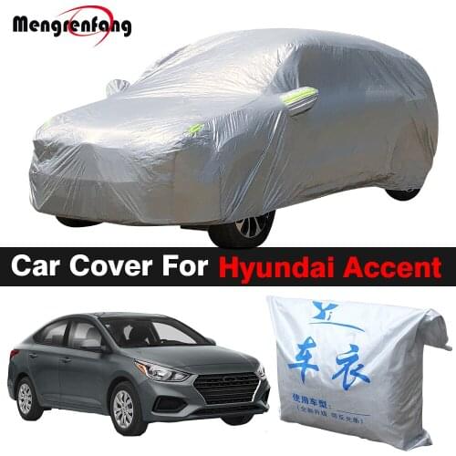 Full Car Cover Anti-UV Sun Shade Snow Rain Ice Dust Resistant Cover For Hyundai Solaris Accent Excel Verna Avega Pony Brio