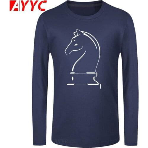 AYYC long sleeve tee Chess Is A Funny Game Mens T Shirt Short Sleeve Men Gift Evolution Chess Crew Neck Tee T-shirt