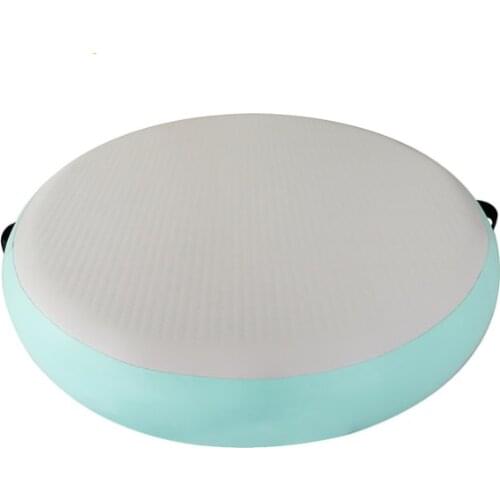 Free Shipping Dia 100 x 20cm blue Air Spot inflatable circular airtrack gymnastics AirSpot