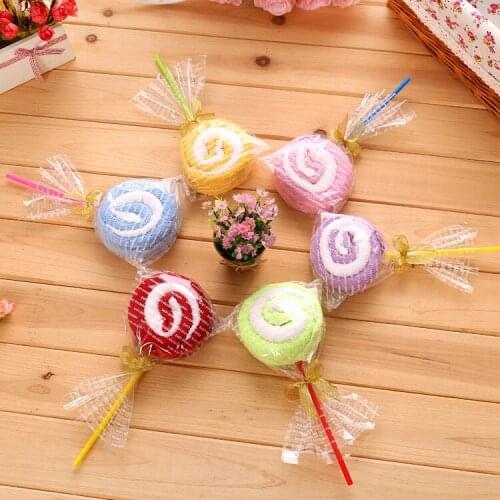 Micro fabric Cake Towel lolipop cake Shape Wedding New Year Christmas Gifts Novelty Items Gift