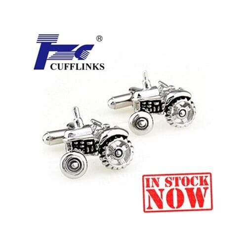 Black Tractor Cufflink Cuff Link 2 Pairs Free Shipping Promotion