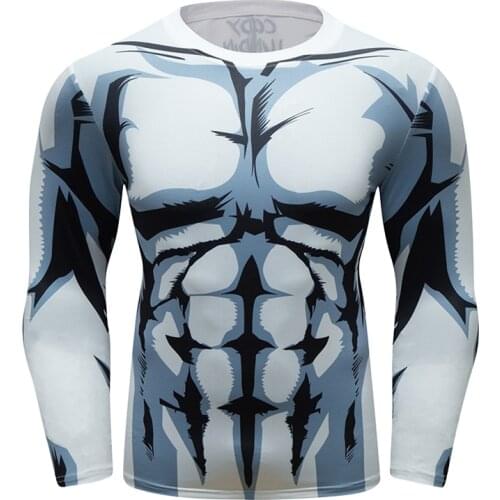 Cody Lundin New Full Printing Compress Long Sleeves Rash Guard Fashion Gym T Shirt Sportswear