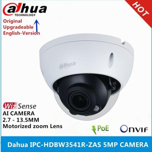 Dahua IPC-HDBW3541R-ZAS 5MP WizSense AI Camera 2.7 mm–13.5 mm Motorized vari-focal lens built-in SD Card Slot POE IP Camera