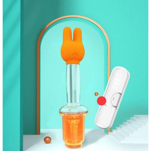 Wonderlife rabbit baby medicine-feeding artifact baby dropper-type liquid feeder child anti-theft syringe nipple bib bib