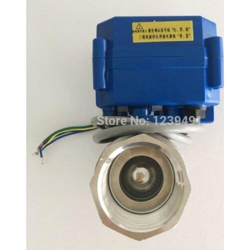 DN20 3/4" stainless steel Two Way Electrical Ball Valve DC5V 12V 24V AC220V CR01 CR02 CR03 CR04 CR05