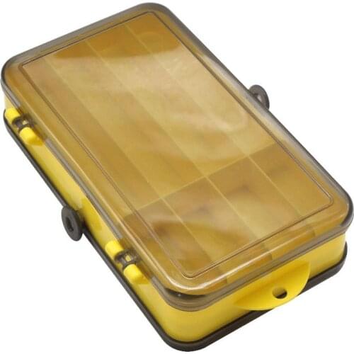 Double side folio box portable bait storage box wooden shrimp box double layer road lure accessories fishing box bait box