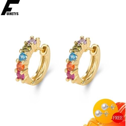 FUIHETYS Earrings Rings